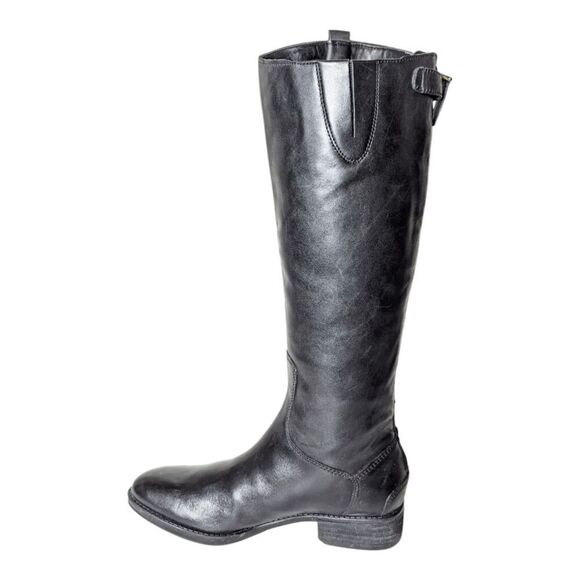 SAM EDELMAN Penny Black Leather Riding Boot Size 7M - Picture 6 of 10